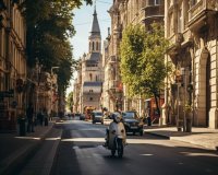 Utforska Budapests judiska arv med elsparkcykel